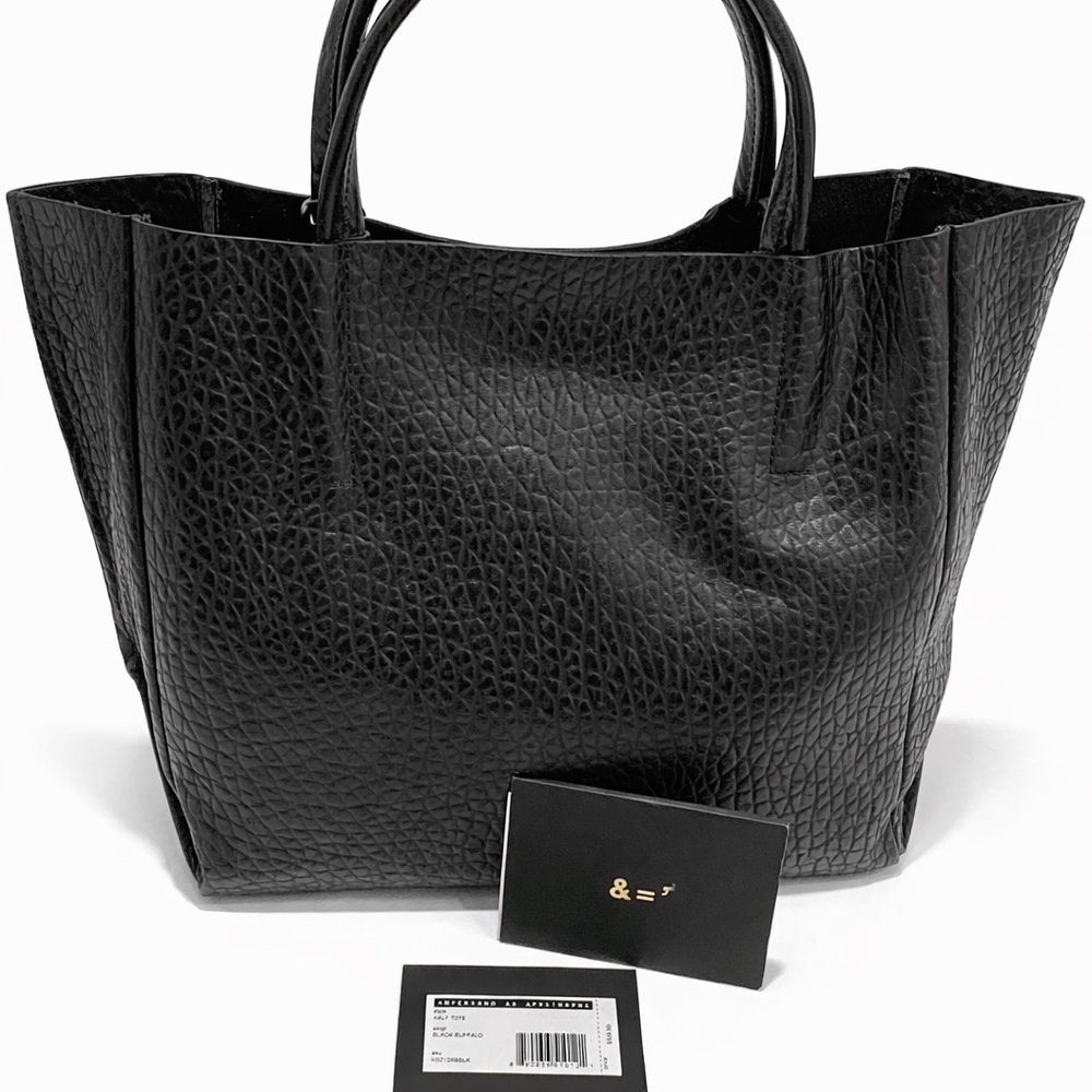 AMPERSAND AS APOSTROPHE Black Python Leather Half… - image 5